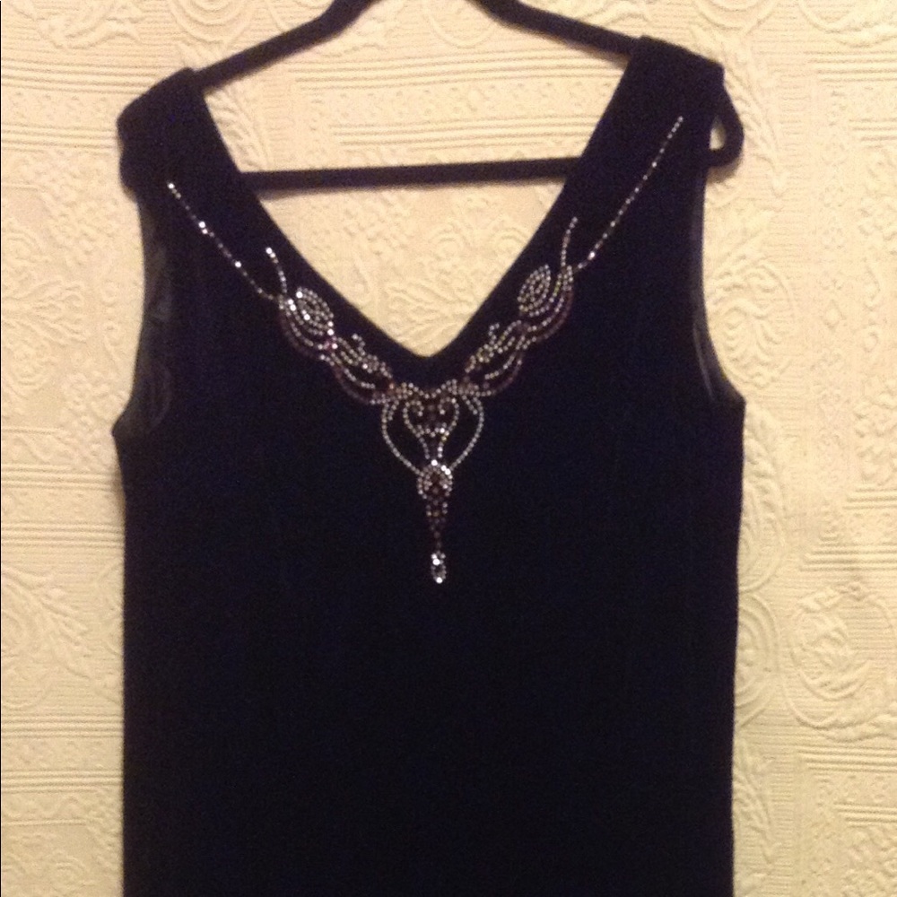 Black Velvet Gown